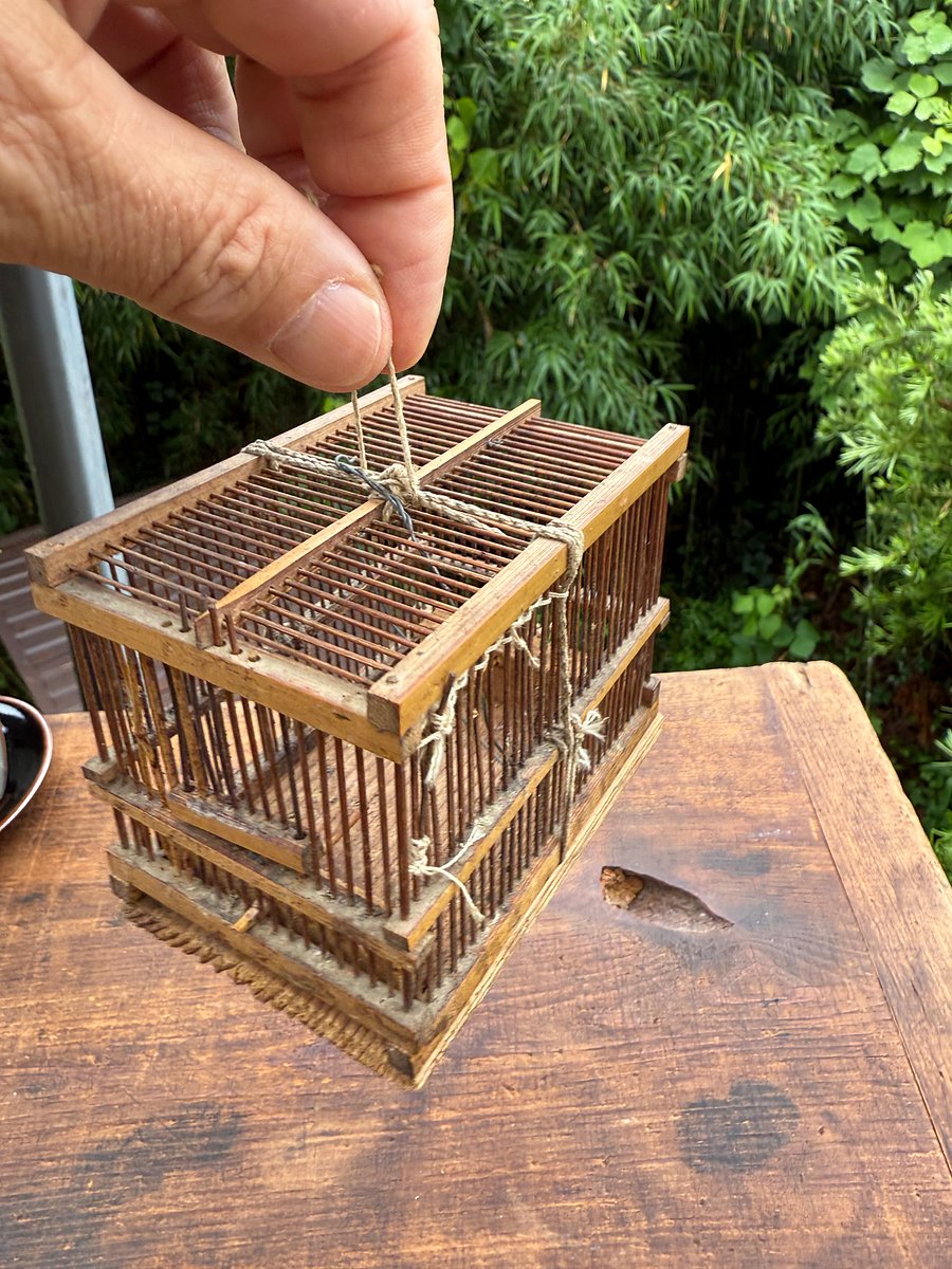 🎎 Antique Japanese Mushi Kago Insect Cage – Handcrafted Bamboo Folk Art – Japan Antique Roadshow product image (6)