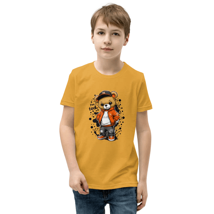I'm Ted Confident Teddy Bear Youth Tee product image (2)