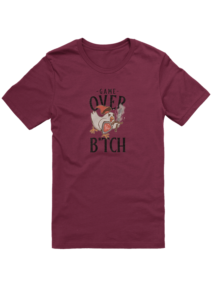 Game Over B*tch T-Shirt – Funny Gamer Rage Chicken Meme Tee product image (1)