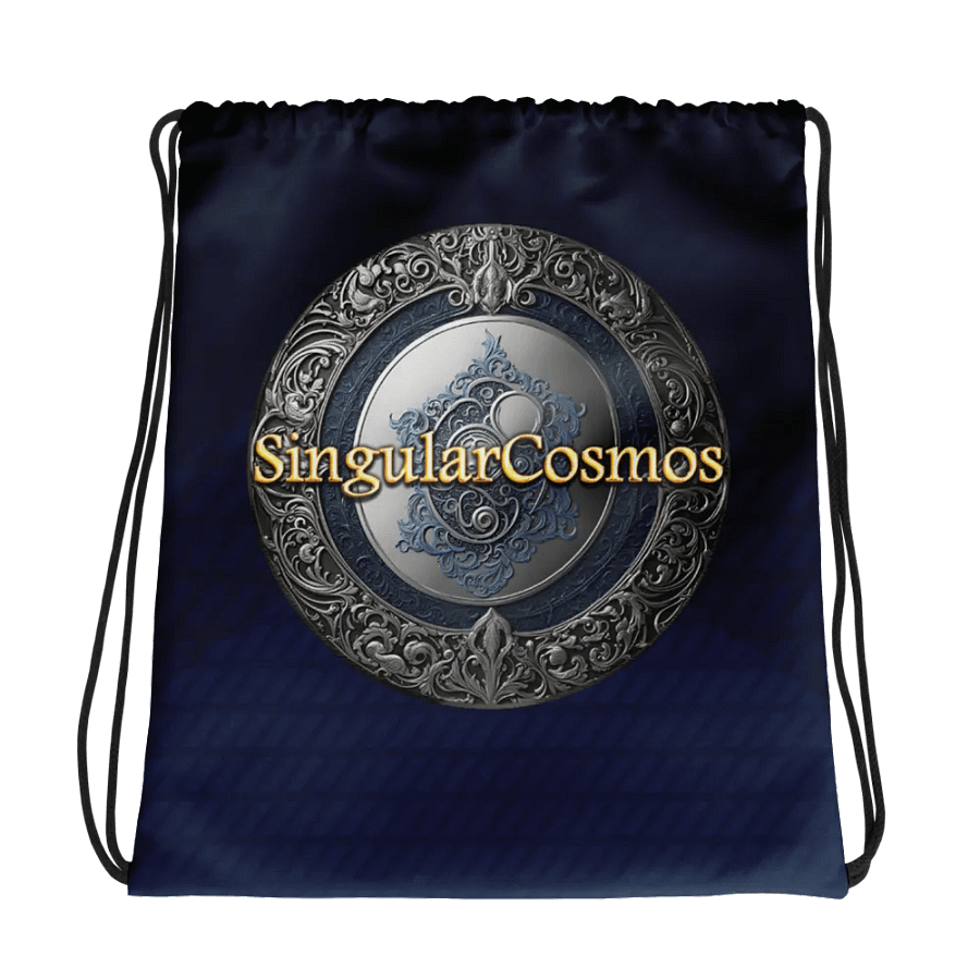 Singular Cosmos Deep Blue Drawstring Bag product image (1)