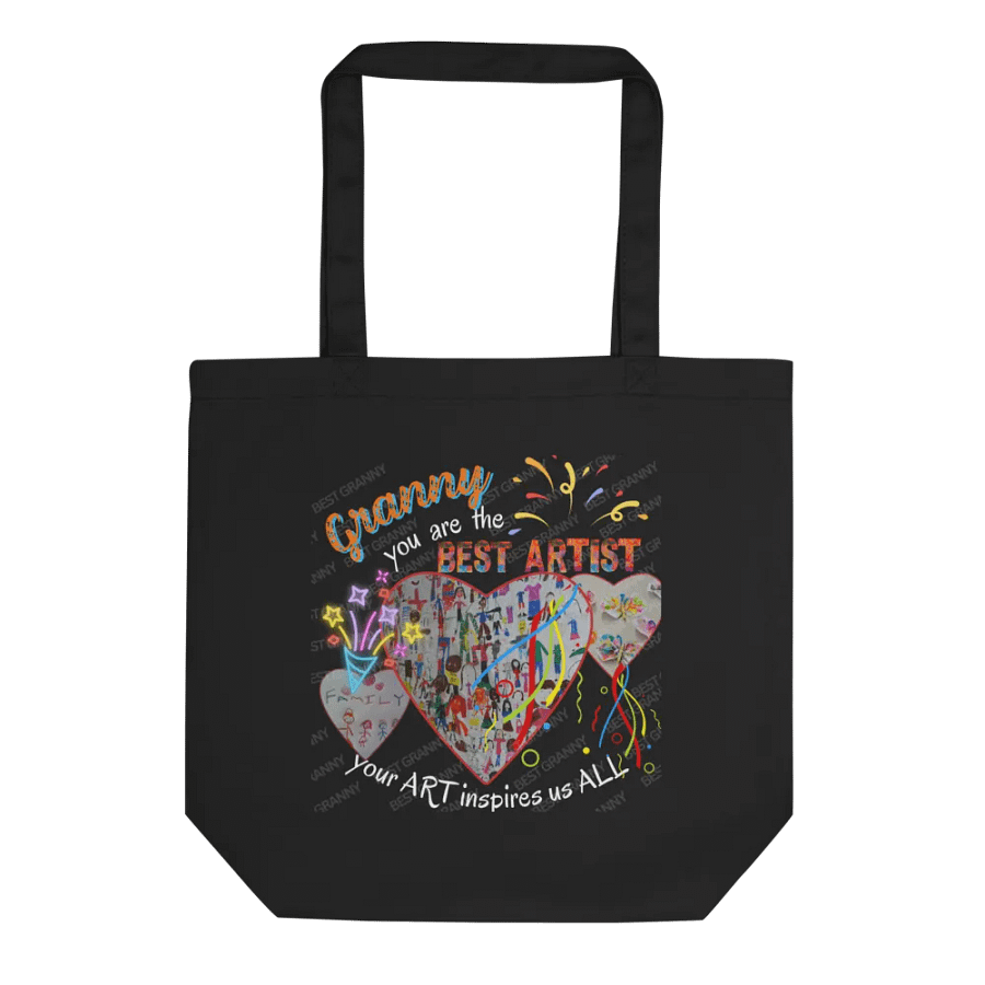 tote bag 'granny you are the best artist .  Your rt inspires us all. perfect gift for granny. product image (1)