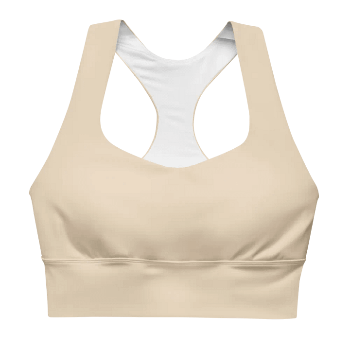 Creme Serenity Longline Sports Bra product image (1)