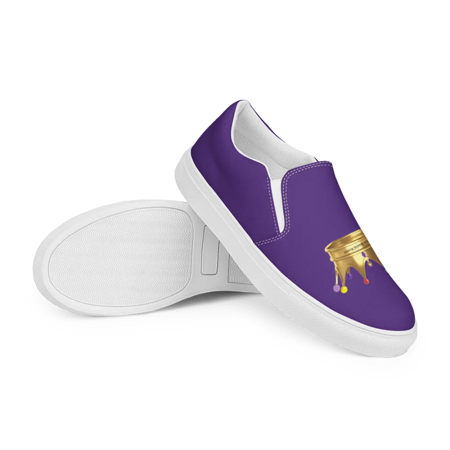 Queendom Beautiful Women Crown Canvas Shoes /Purple (TM) product image (4)