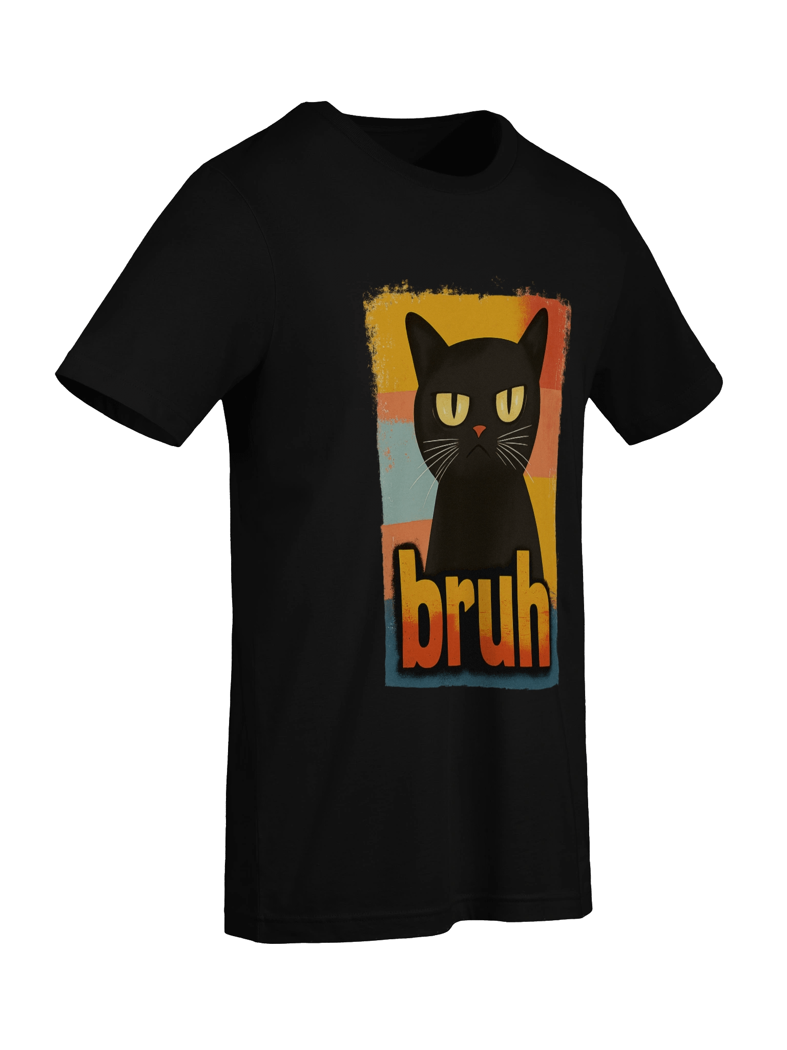 Funny "Bruh" Cat Meme T-Shirt | Relatable Humor Graphic Tee product image (5)