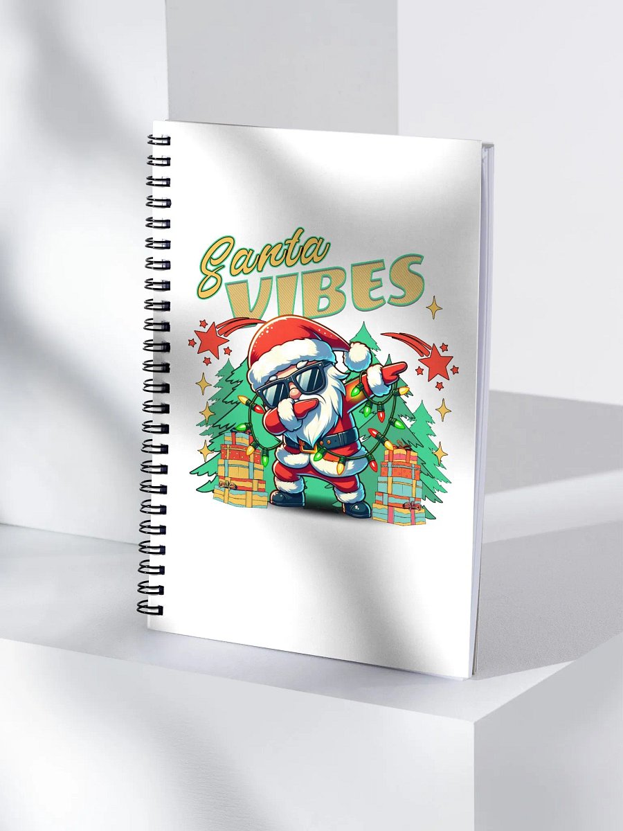 Santa Vibes Dabbing Spiral Notebook product image (3)