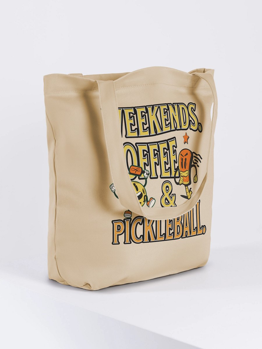 Weekends Coffee And Pickleball Fun Tote Bag product image (4)