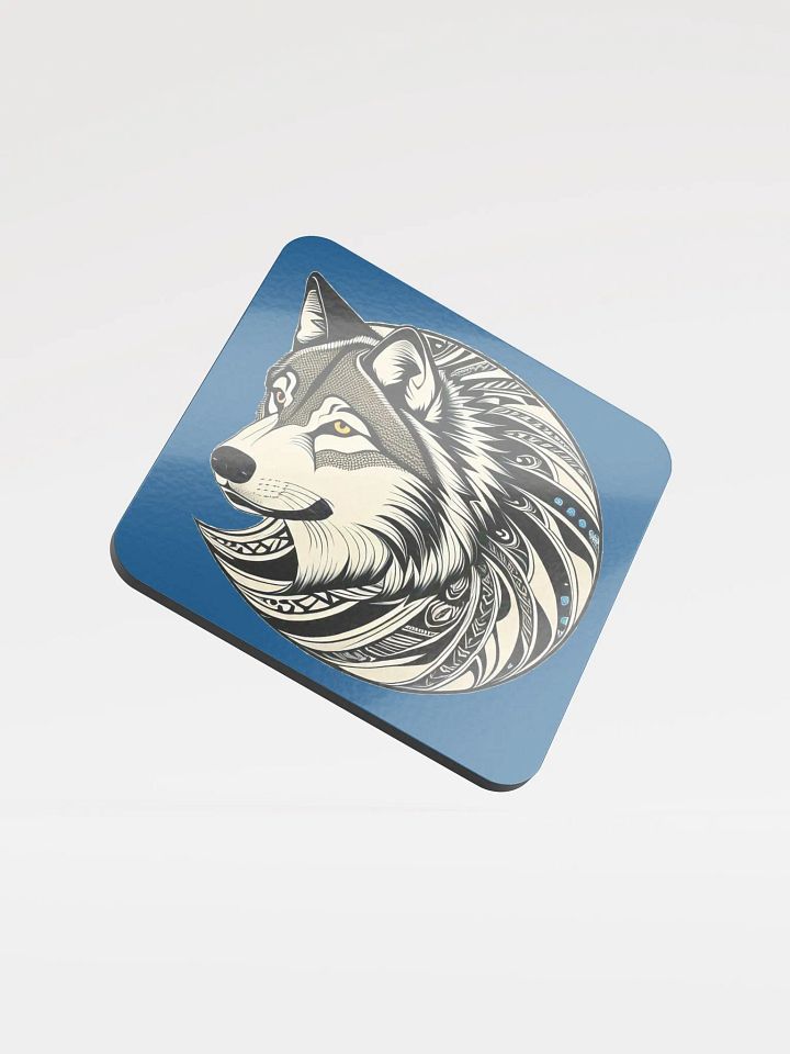 Timber Wolf Glossed Cork Coasters product image (1)