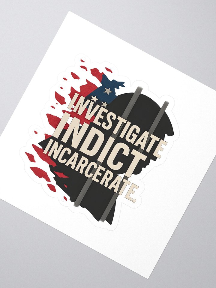 Incarcerate Trump Kiss Cut Stickers product image (2)