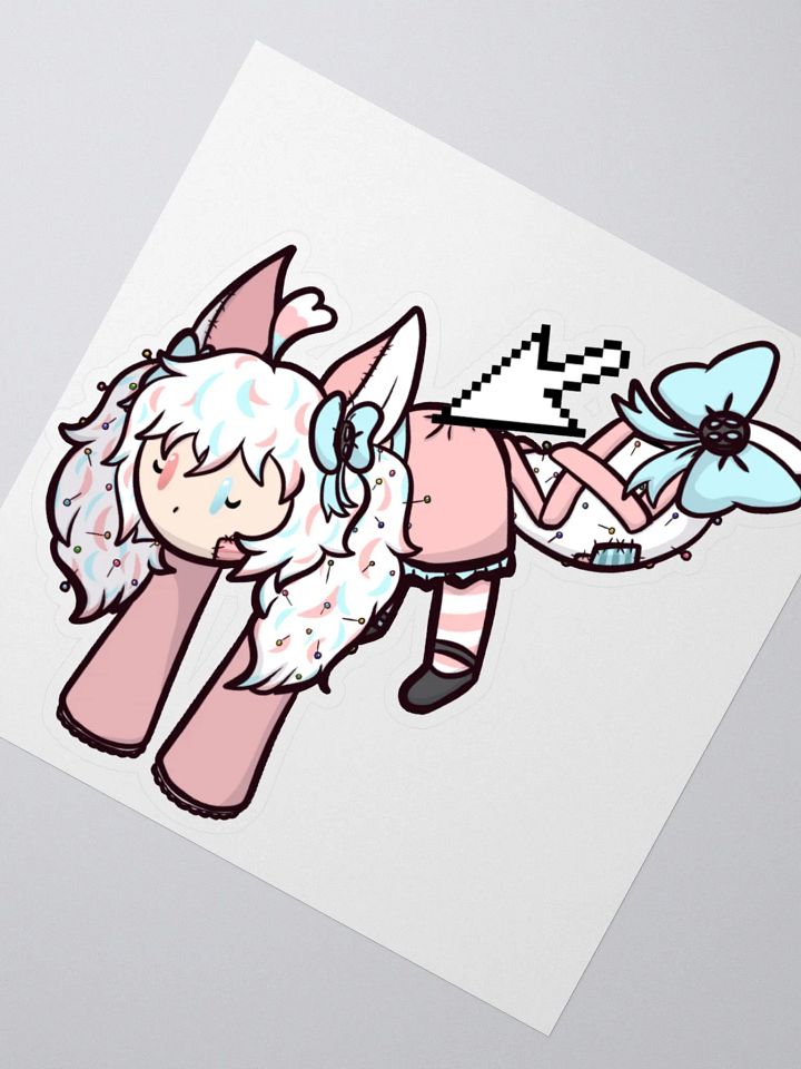 Sleepy Michaela Mouse Dragging Sticker product image (2)
