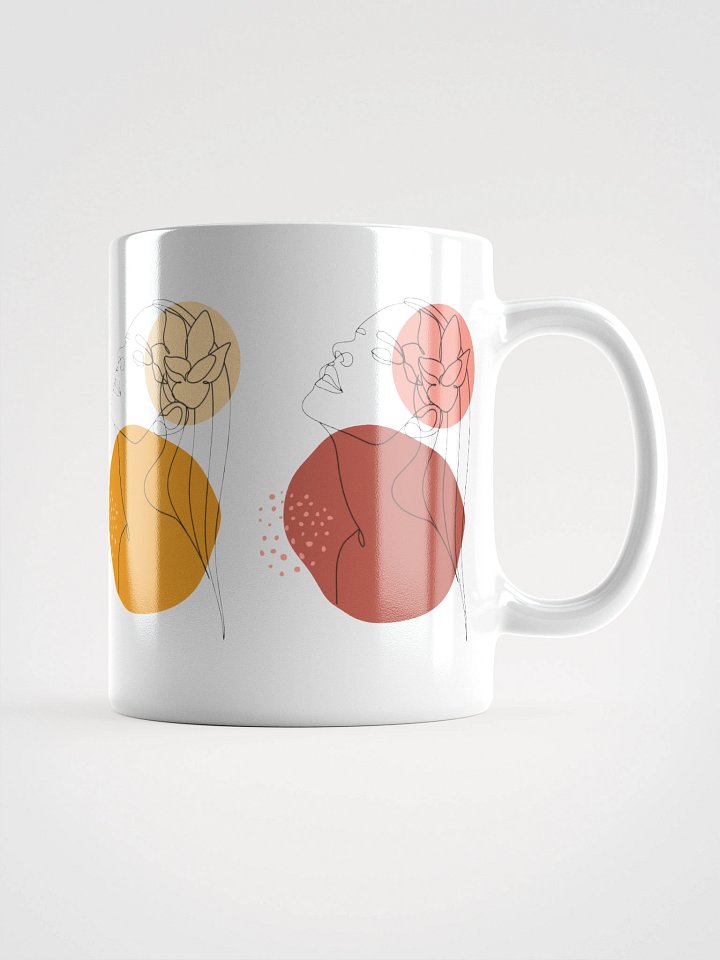 Mug Blanc Equilibre Femme Vibrant - Audace Emotionnelle - Idée Cadeau Raffiné product image (1)