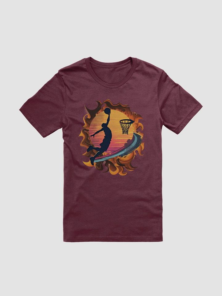 Space Shooter Basketball Slam Dunk Silhouette T-Shirt product image (21)