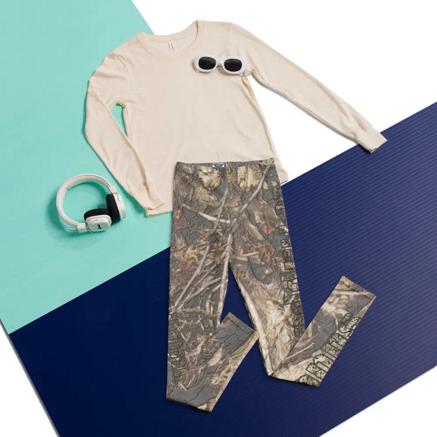 Youth Leggings - Dead Split - It Happennnns Camo product image (6)