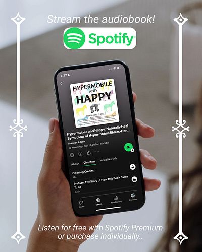 Exciting announcement! Spotify is now streaming my audiobook!!!

If you have Spotify Premium, you can listen to it for free 🙌...