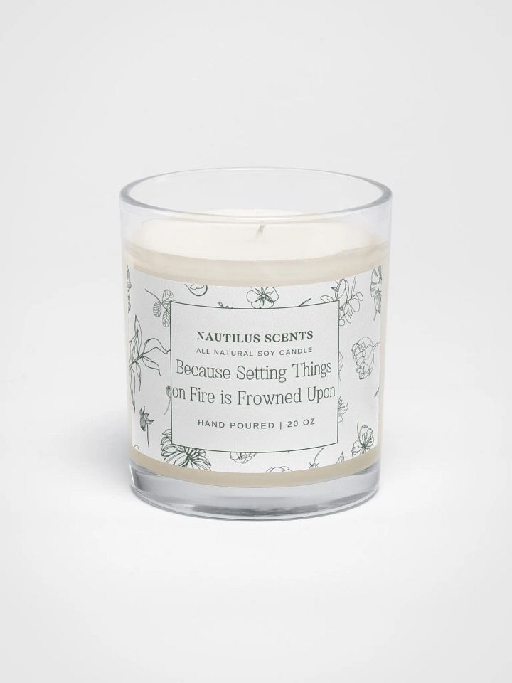 Frowned Upon Soy Candle product image (1)