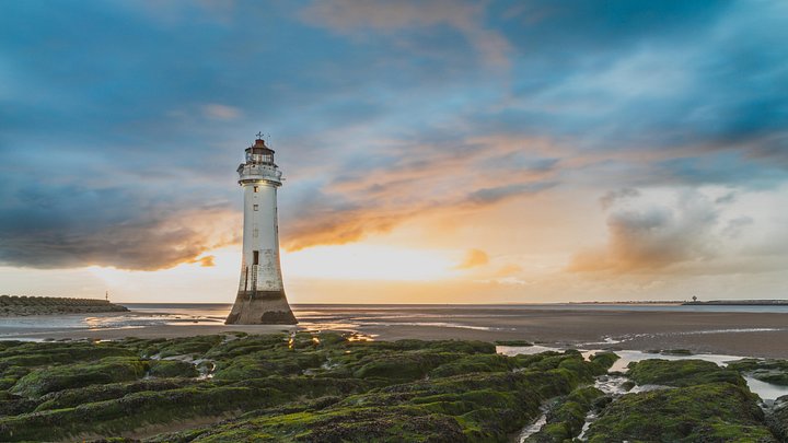 Lighthouse at sunset product image (1)