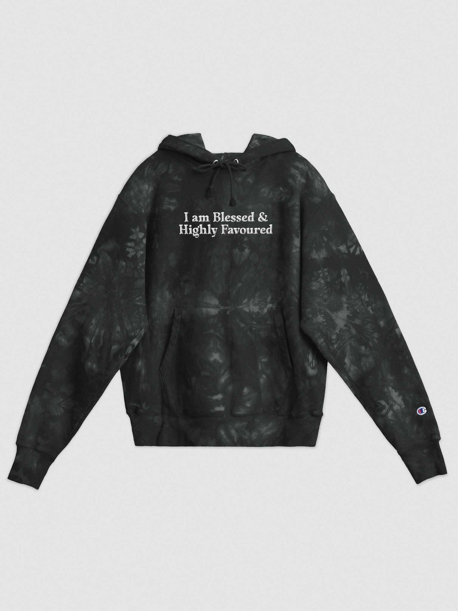 I Am Blessed & Highly Favoured Tie-Dye Hoodie product image (1)