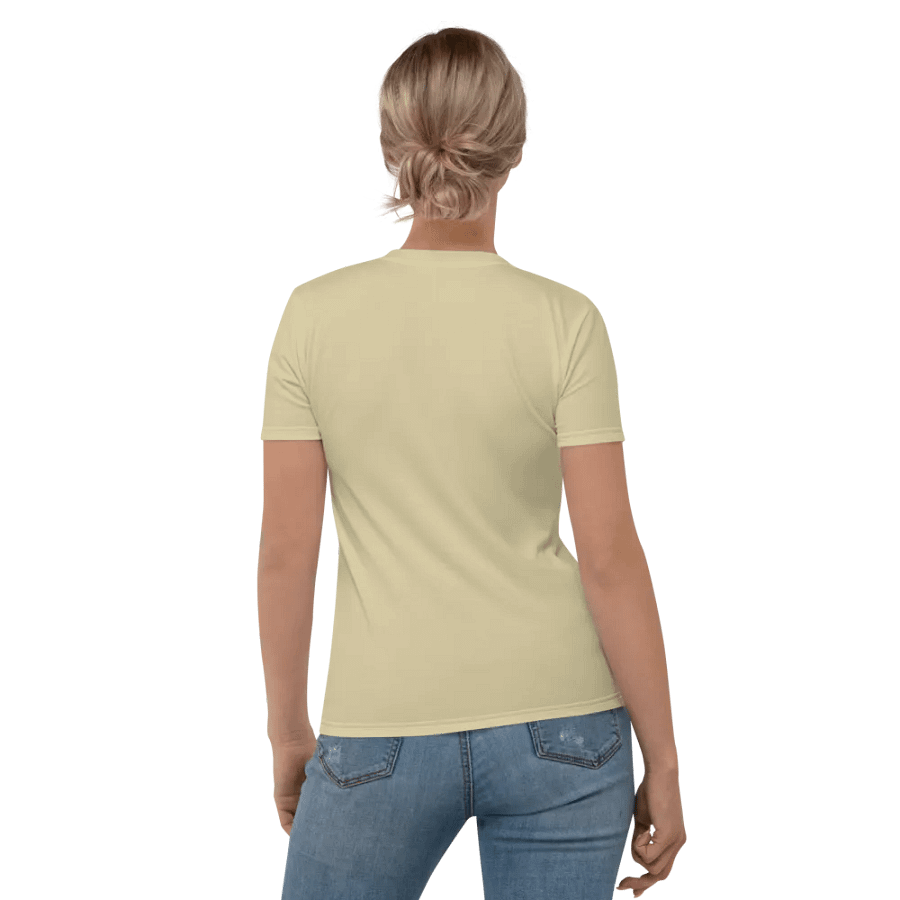 Plain Light Yellow Soft Summer Women's Crewneck Polyester Heavyweight Premium T-Shirt by Treasure Pie product image (5)