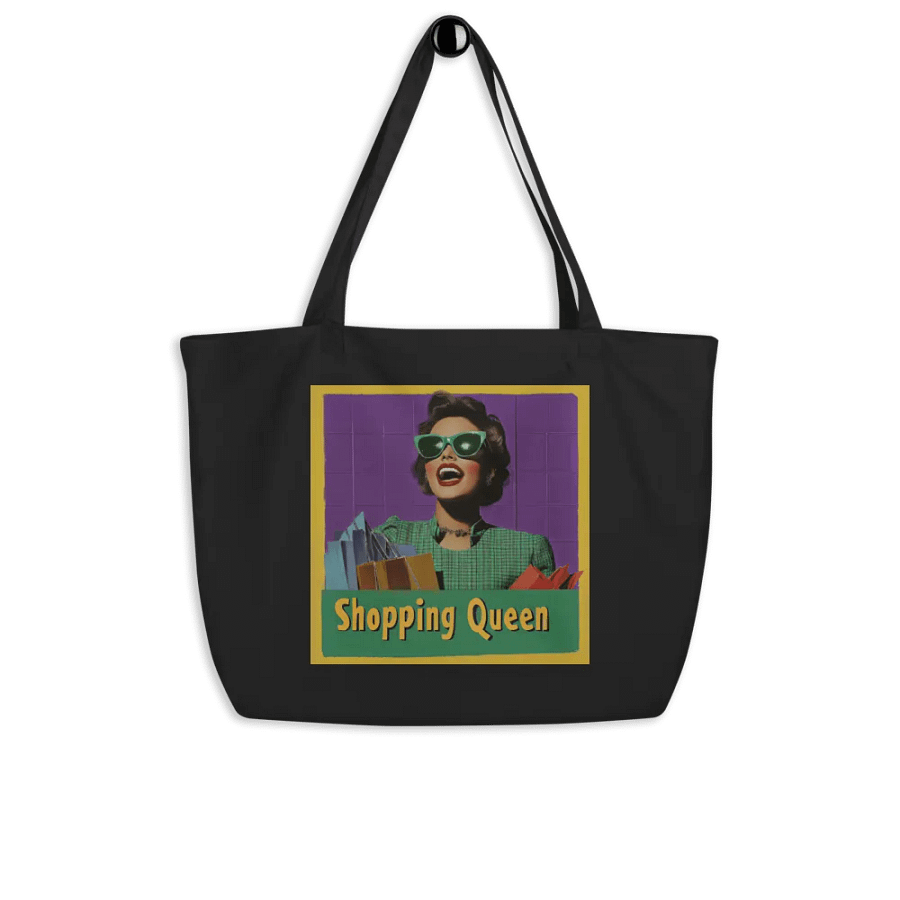 Shopping Queen Retro Tote Bag product image (4)