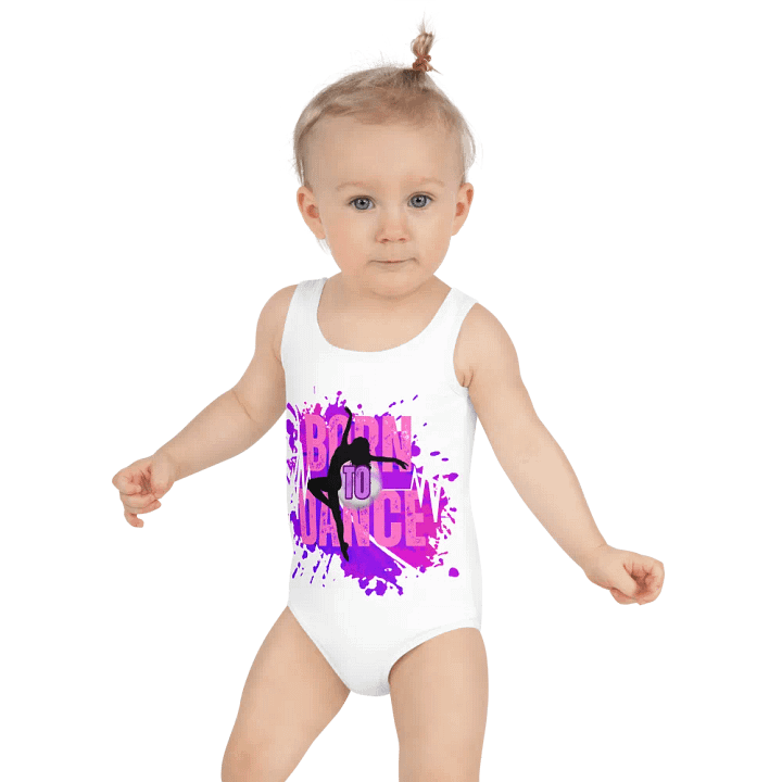 Born to Dance Her Silhouette Kids Swimsuit product image (2)