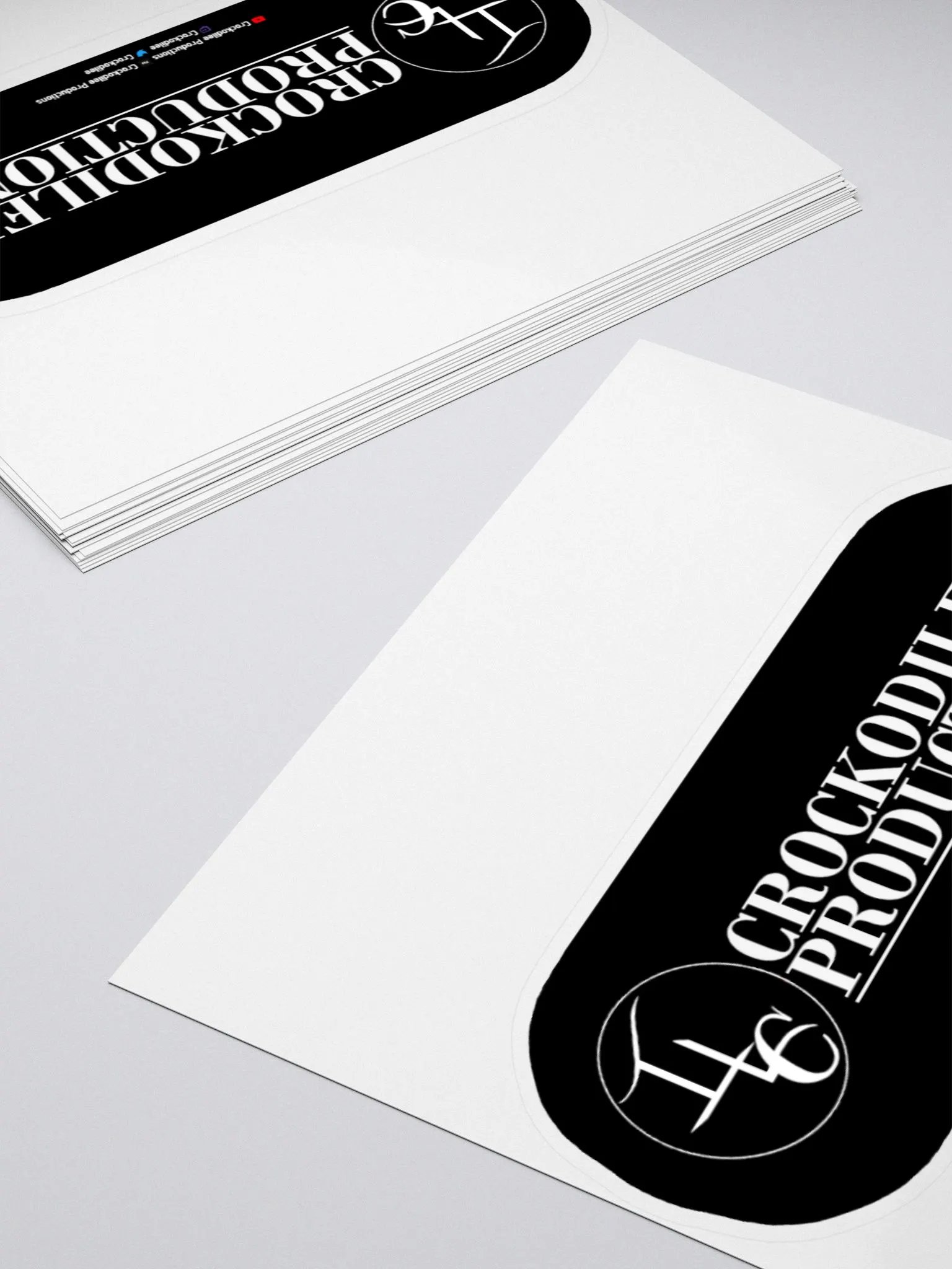 Crockodilee Productions Logo w Socials Sticker product image (12)