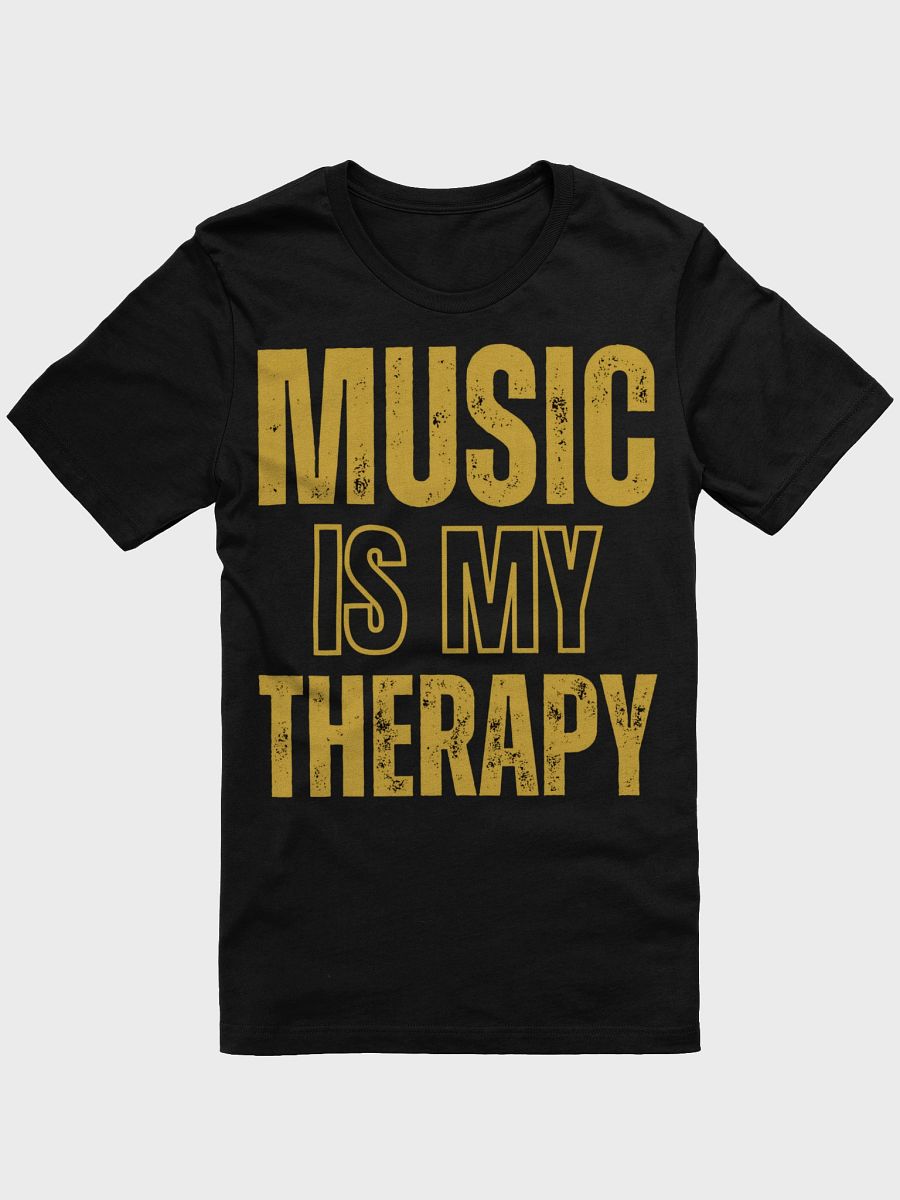 MUSIC IS MY THERAPY-BELLA+CANVAS SUPERSOFT T-SHIRT product image (1)