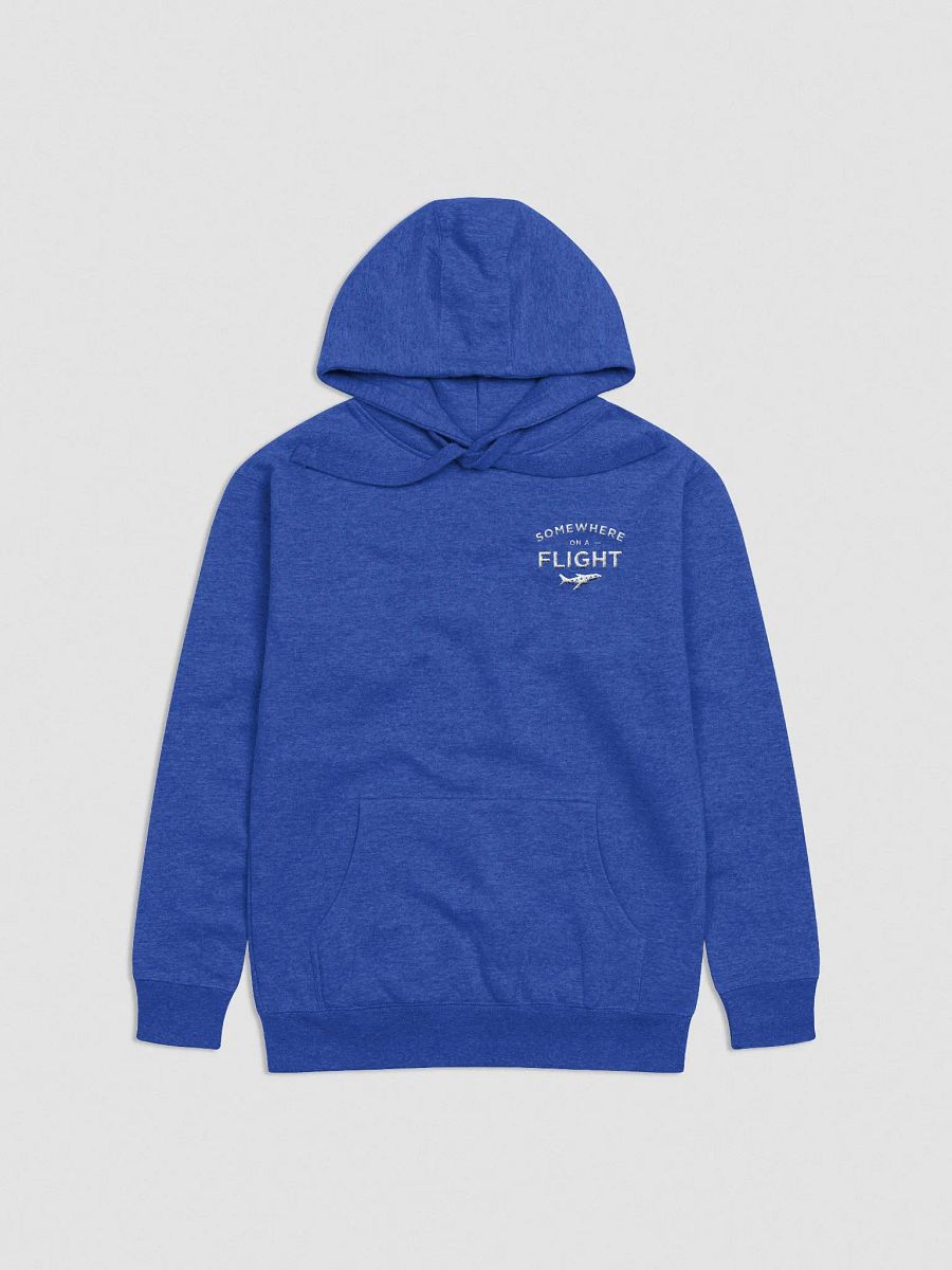 Somewhere on a Flight Premium Embroidered Hoodie product image (35)