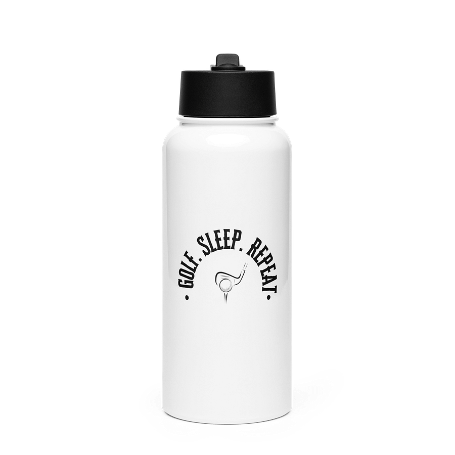 GOLF. SLEEP. REPEAT water bottle product image (1)