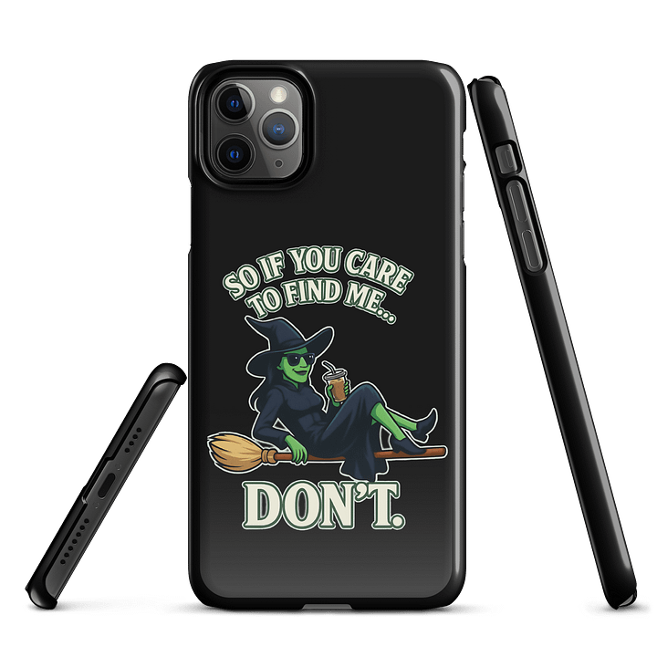 Funny Wicked iPhone Case – Chill Witch Snap Cover – Broadway Witchcore Vibe product image (1)