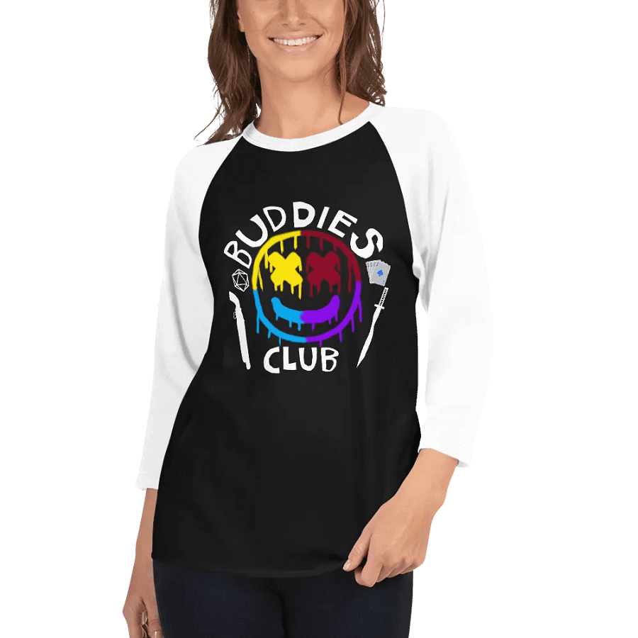 Buddies Club Raglan (Dark Mode) product image (4)