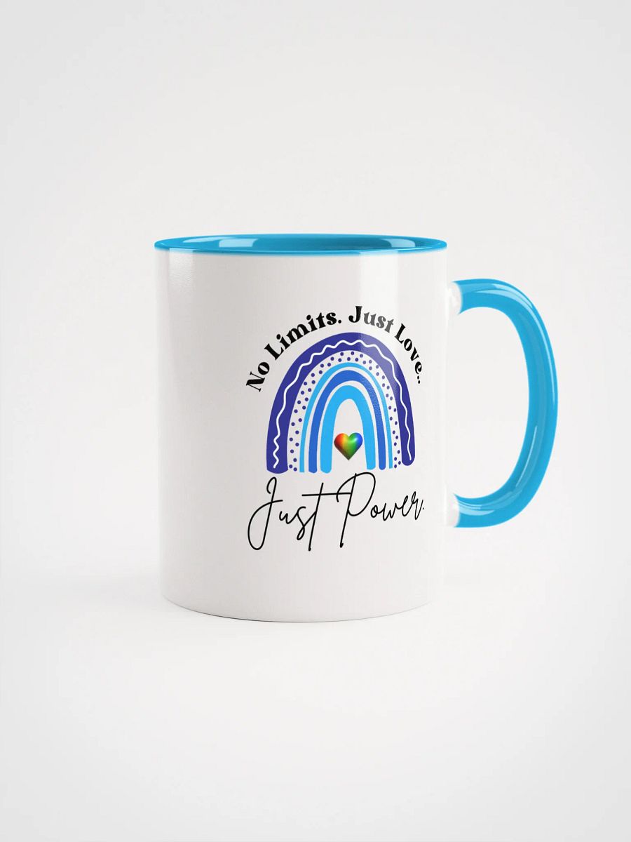 No Limits. Just Love. Just Power. Rainbow Ceramic Mug. product image (1)