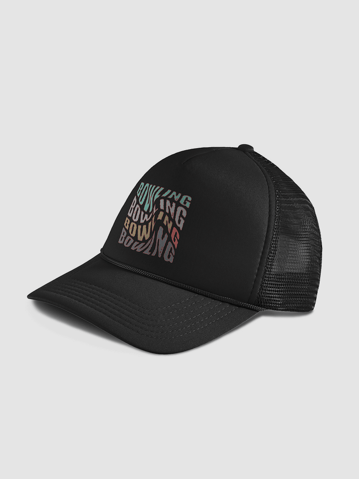 Mess Swirl Bowling Wavy of Color Foam Trucker Hat product image (2)