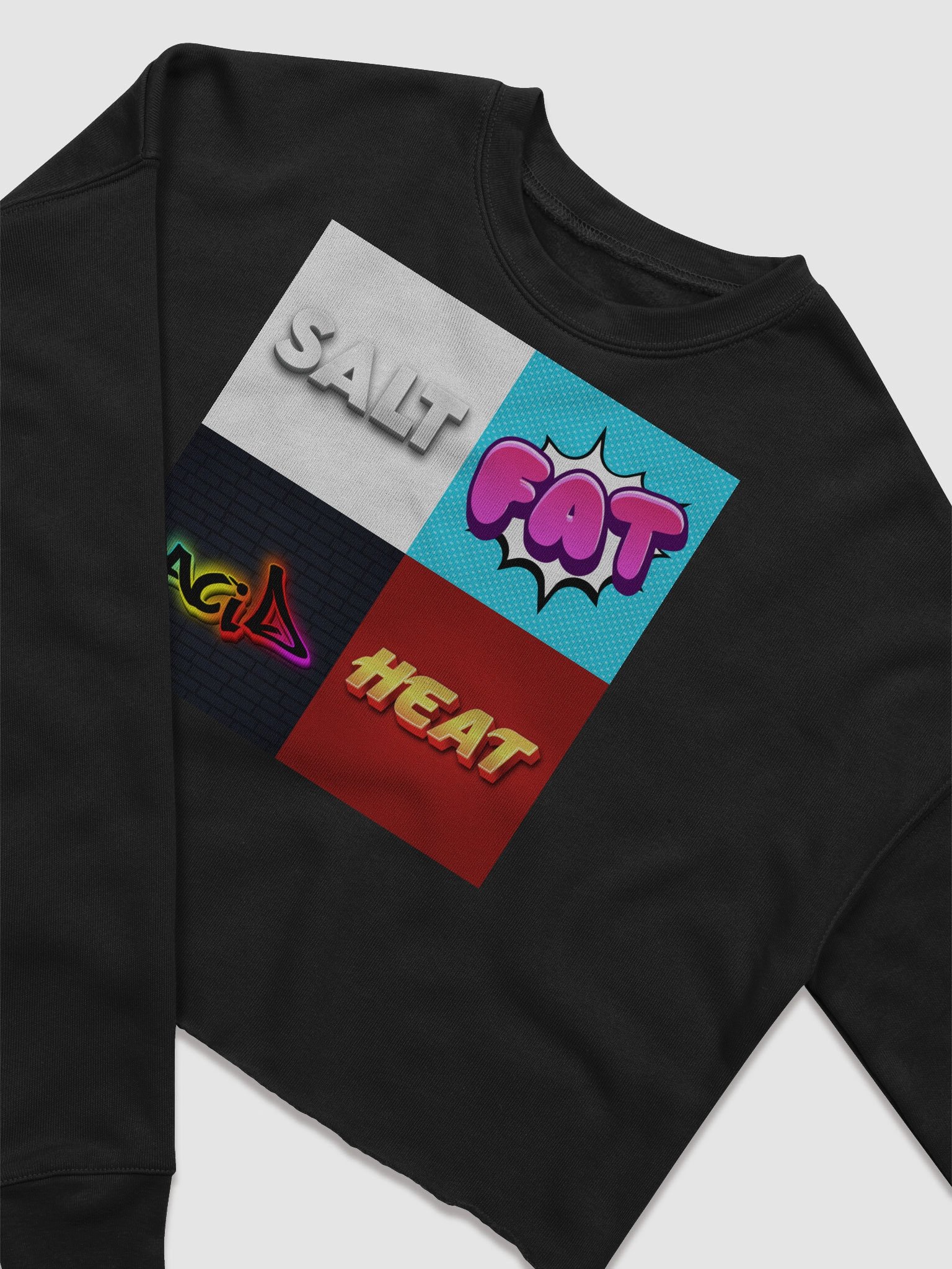 Salt Fat Acid Heat - Bella+Canvas Women's Fleece Crop Sweatshirt product image (5)