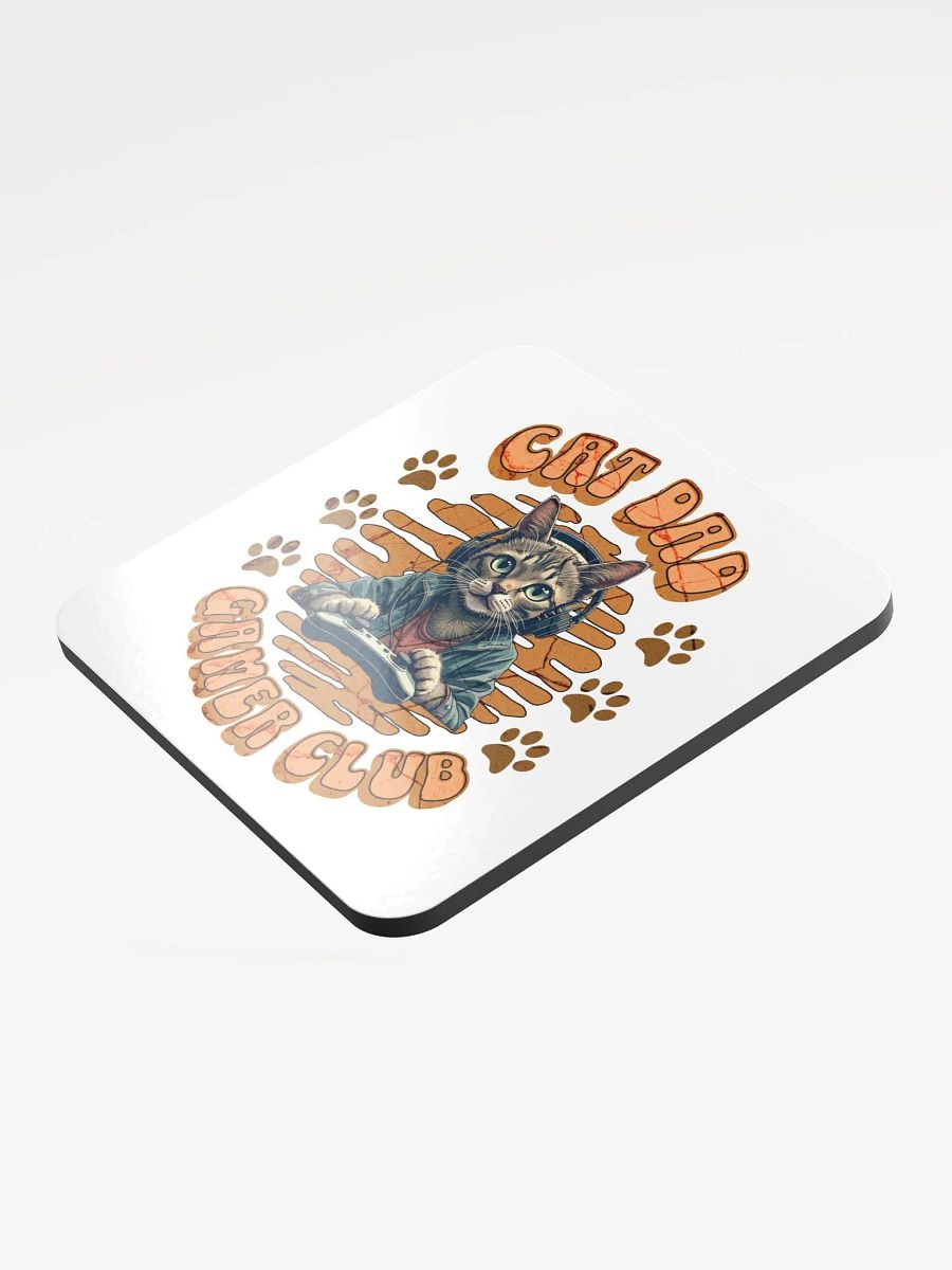 Cat Dad Gamer Club Coaster product image (4)