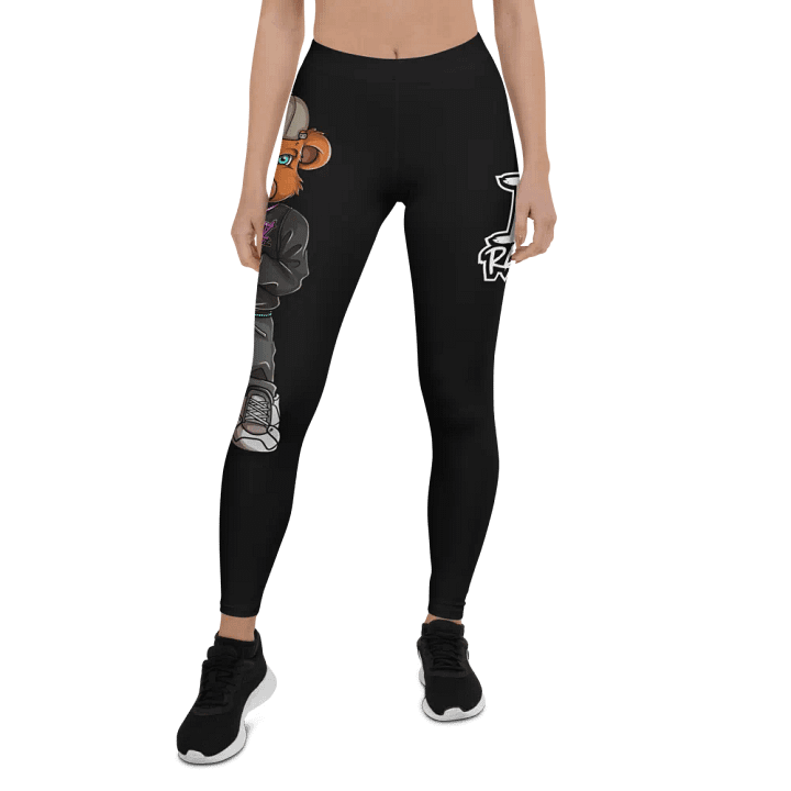 Standing Bear Black All-Over Print Leggings product image (2)
