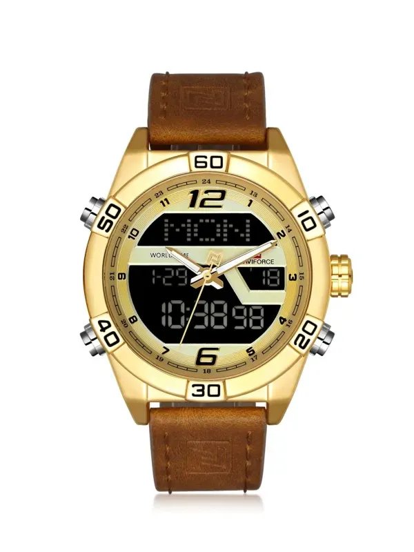 Men'S Watch Led Electronic Watch Waterproof Belt Quartz Men'S Watch Watch product image (4)