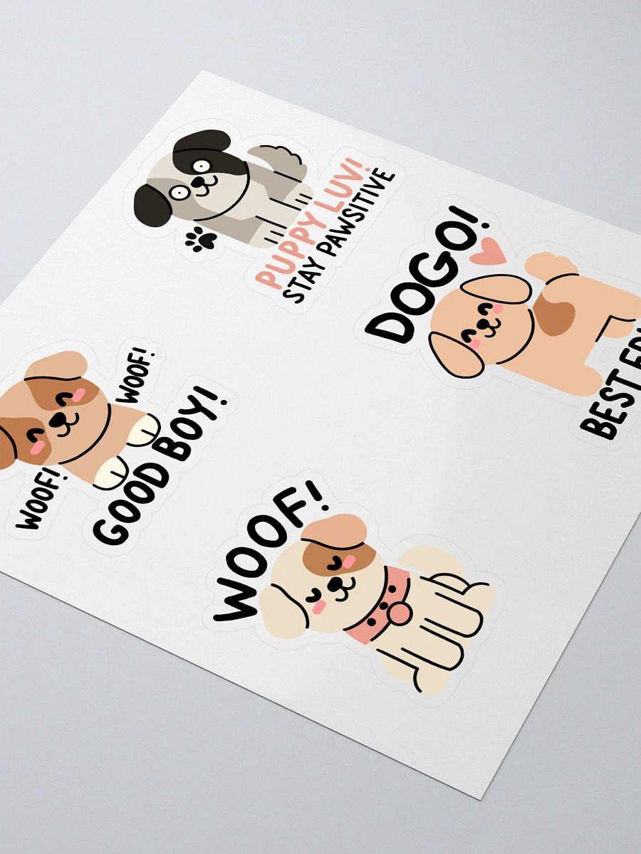 Kawaii Cute Puppy Stickers Pack – Kiss Cut Dog Stickers for Crafts, Scrapbooking & Laptops product image (3)