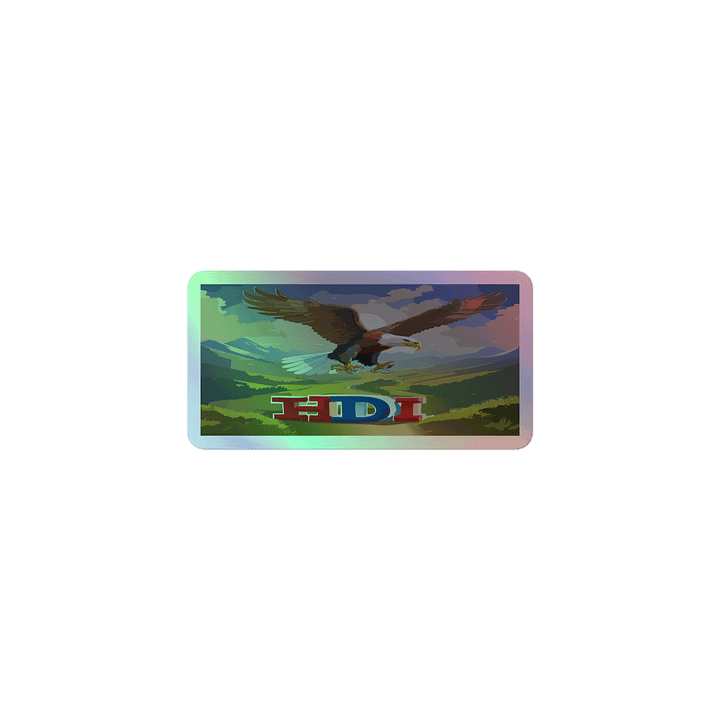 HDI Patriotic Eagle Holographic Sticker product image (1)