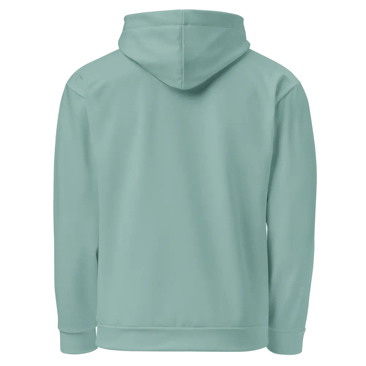 Plain Light Teal Green Soft Summer Unisex Recycled Polyester Heavyweight Premium Hoodie by Treasure Pie product image (2)