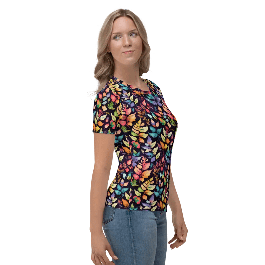 Fern Leaf Pattern All Over Print T-shirt product image (5)