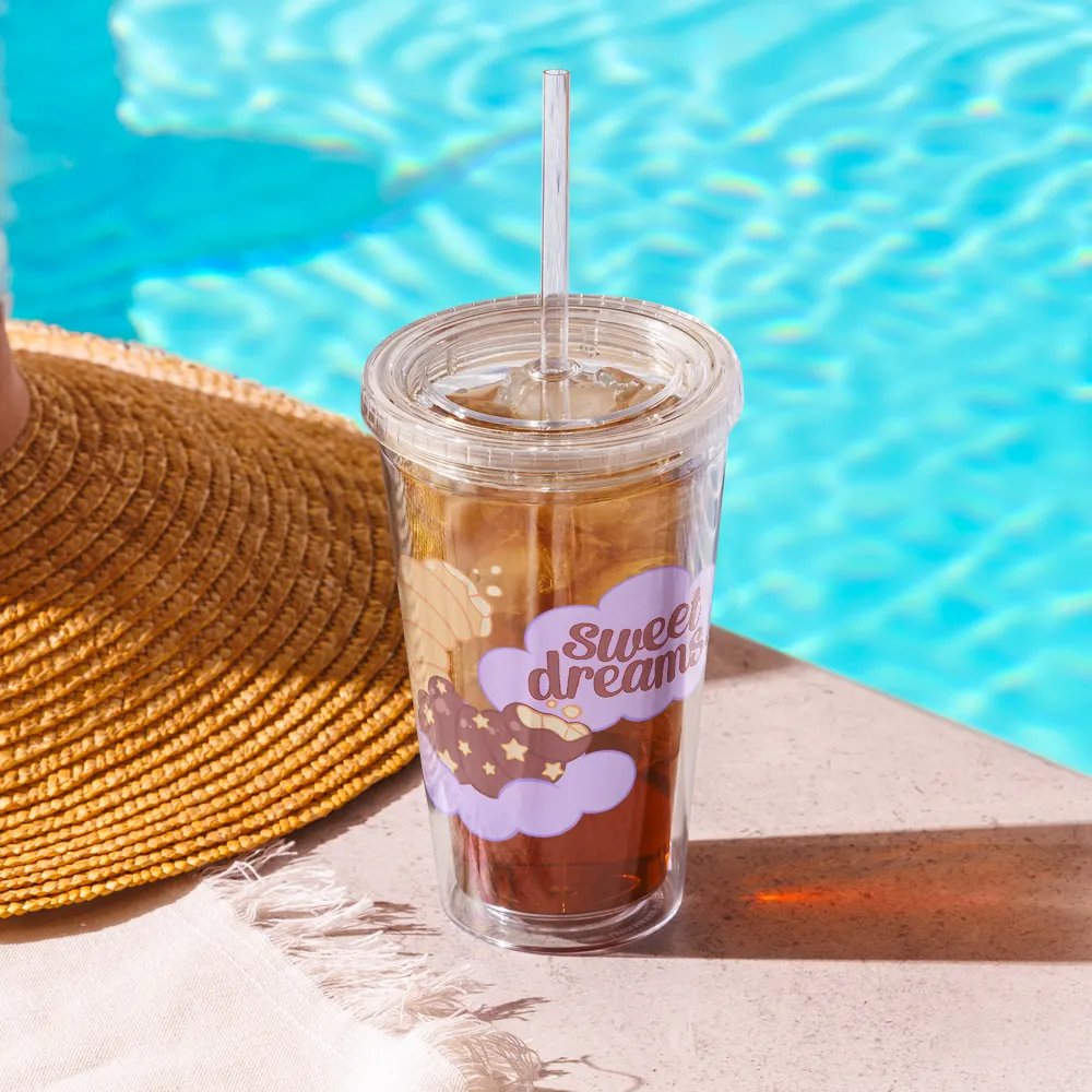 ꒰ ☆ Cinnaminnie's PJs ☆ ꒱ Clear Plastic Tumbler product image (10)