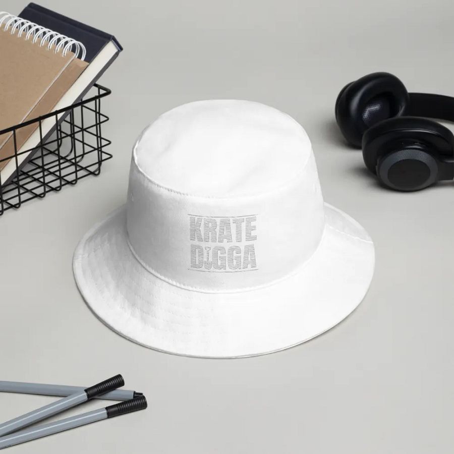 All White Party Logo Bucket Hat product image (3)