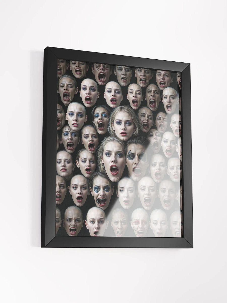 Screaming Faces Framed Print product image (14)