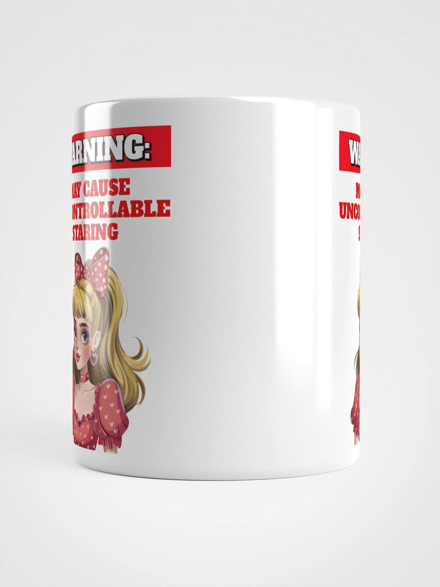 Warning: May Cause Uncontrollable Staring - Funny White Coffee Mug product image (10)