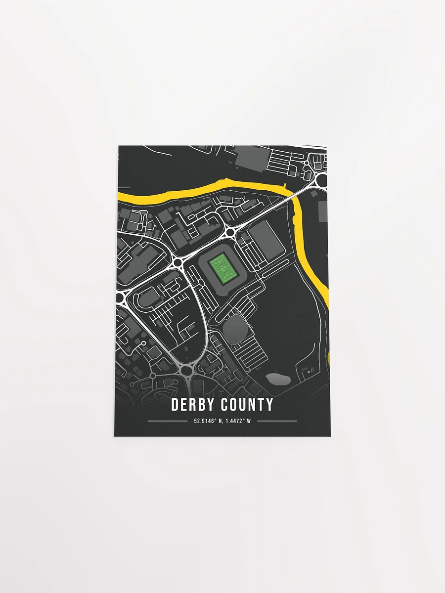 Derby County Black Map Design Poster product image (4)