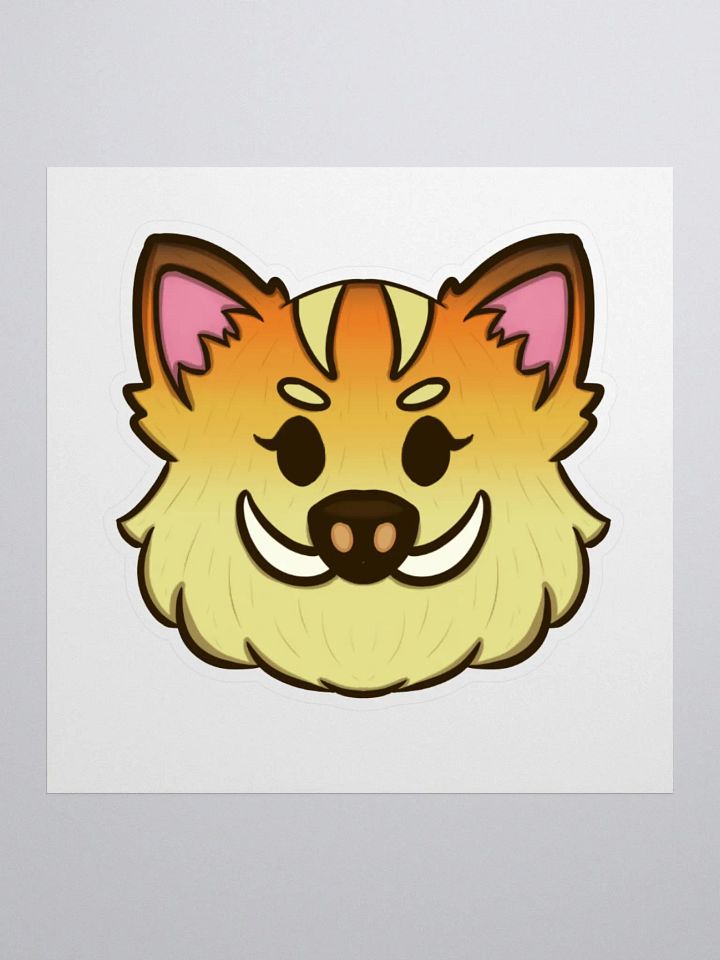 9-Month Boar Badge Sticker product image (1)