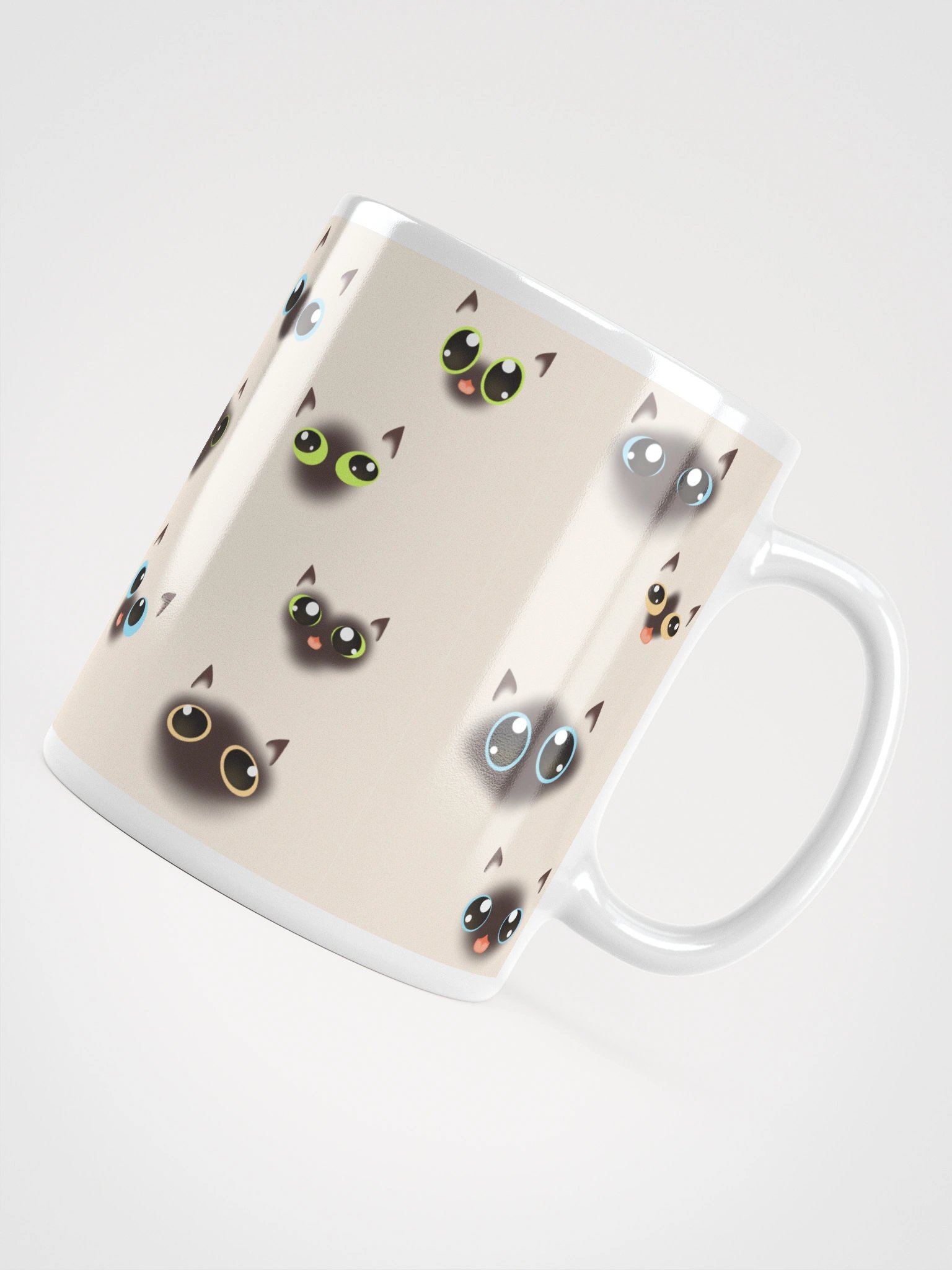Siamese Cat Faces (Multicolor Eyes) Mug product image (13)