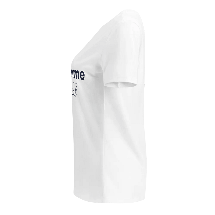 Relaxed V-Neck Tee with Navy Logotype product image (7)