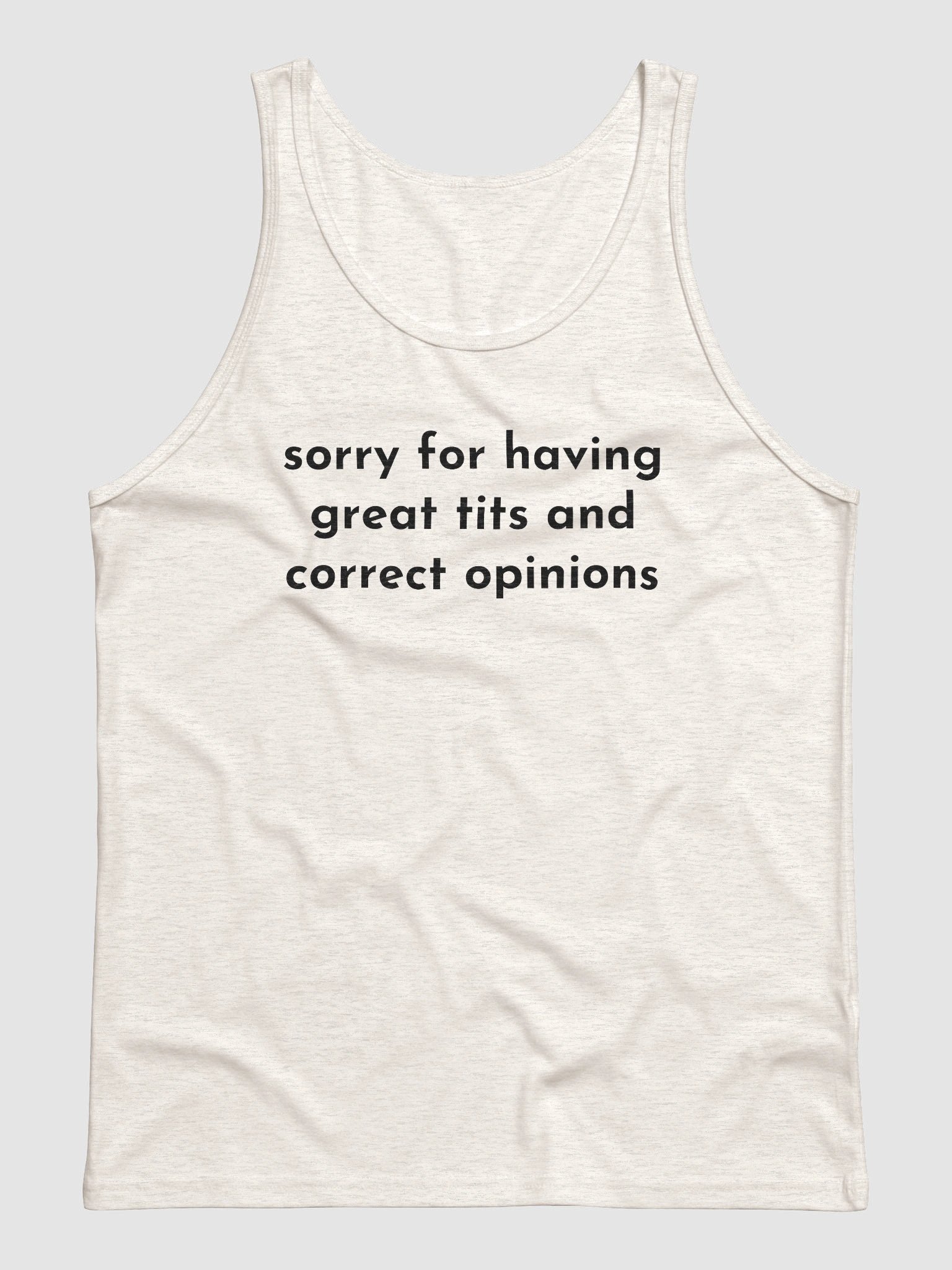 sorry for having great tits and correct opinions Jersey Tank product image (1)