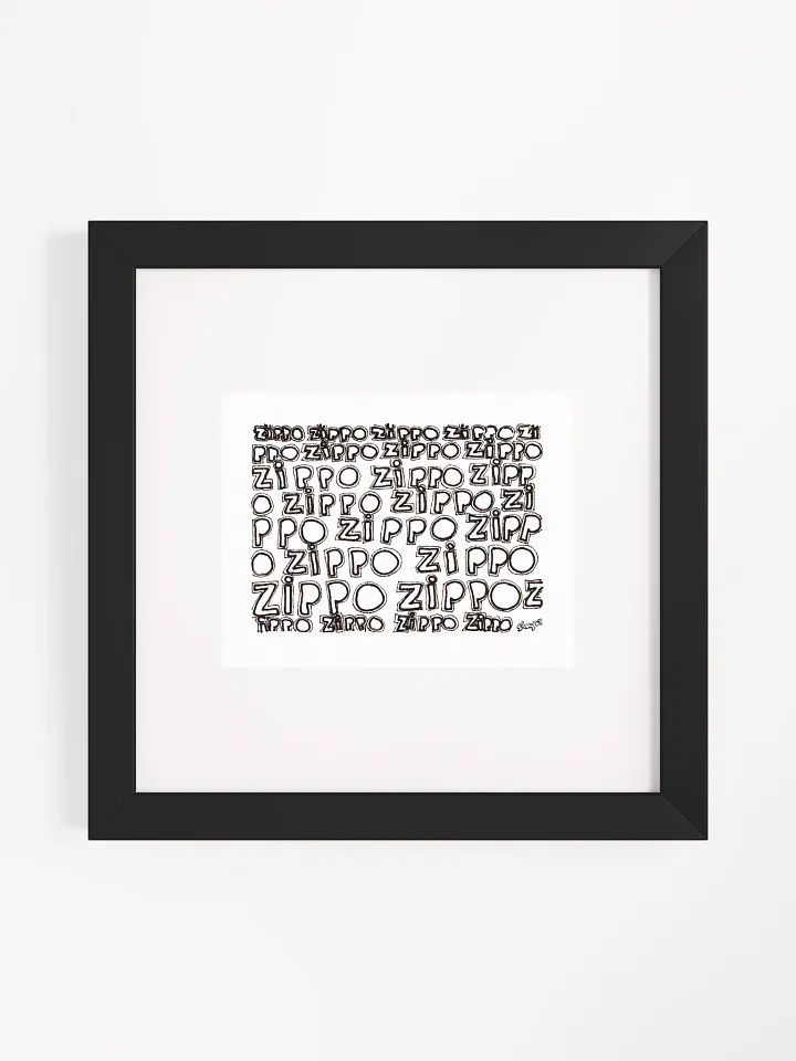 zippo Panel Card Print Framed product image (2)