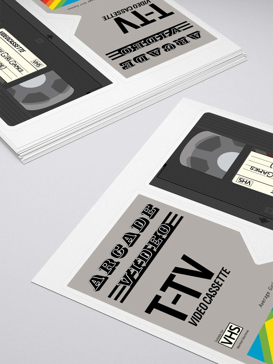 Arcade Video VHS Tape & Cover ∙ Sticker Sheet product image (4)